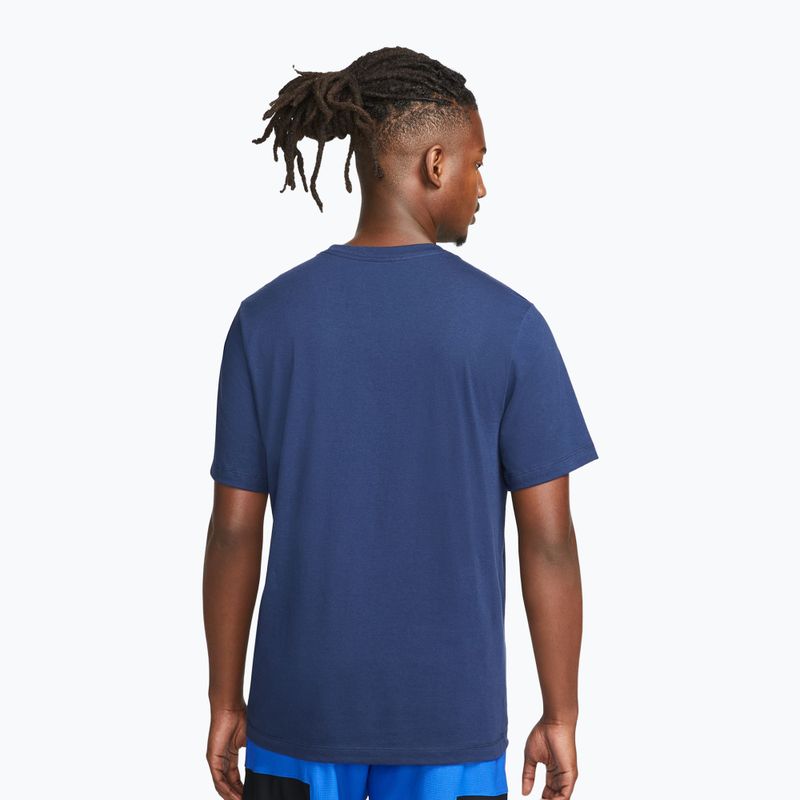 Koszulka męska Nike Jordan Jumpman Box midnight navy/white 3