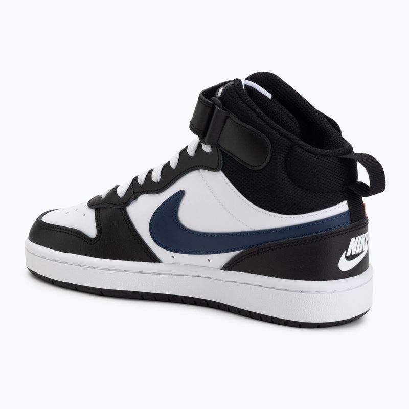 Detské topánky Nike Court Borough Mid 2 white/white/black/university red 3