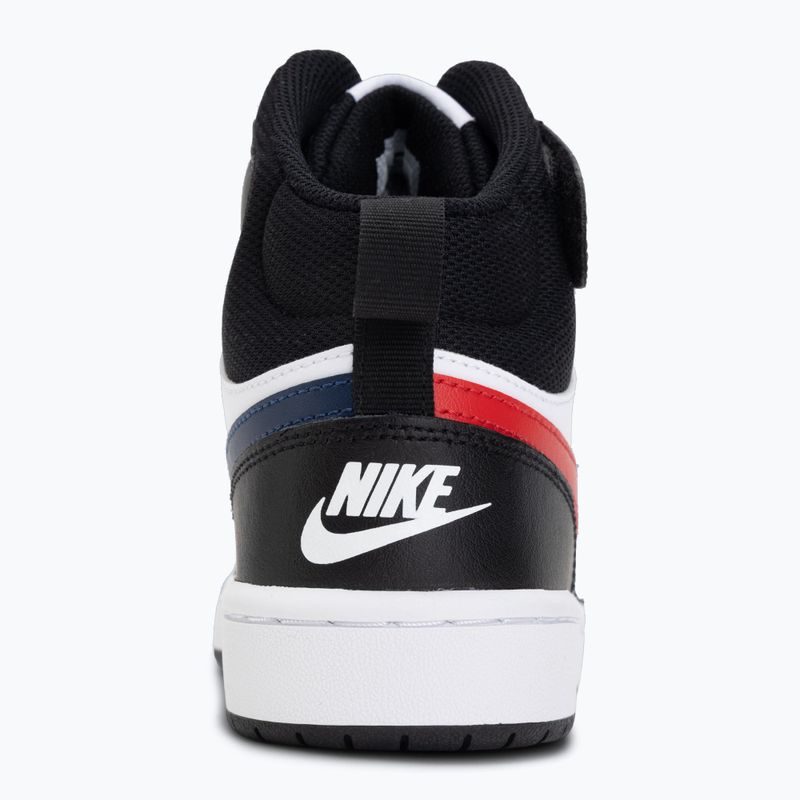 Topánky Nike Court Borough Mid 2 white/white/black/university red 6