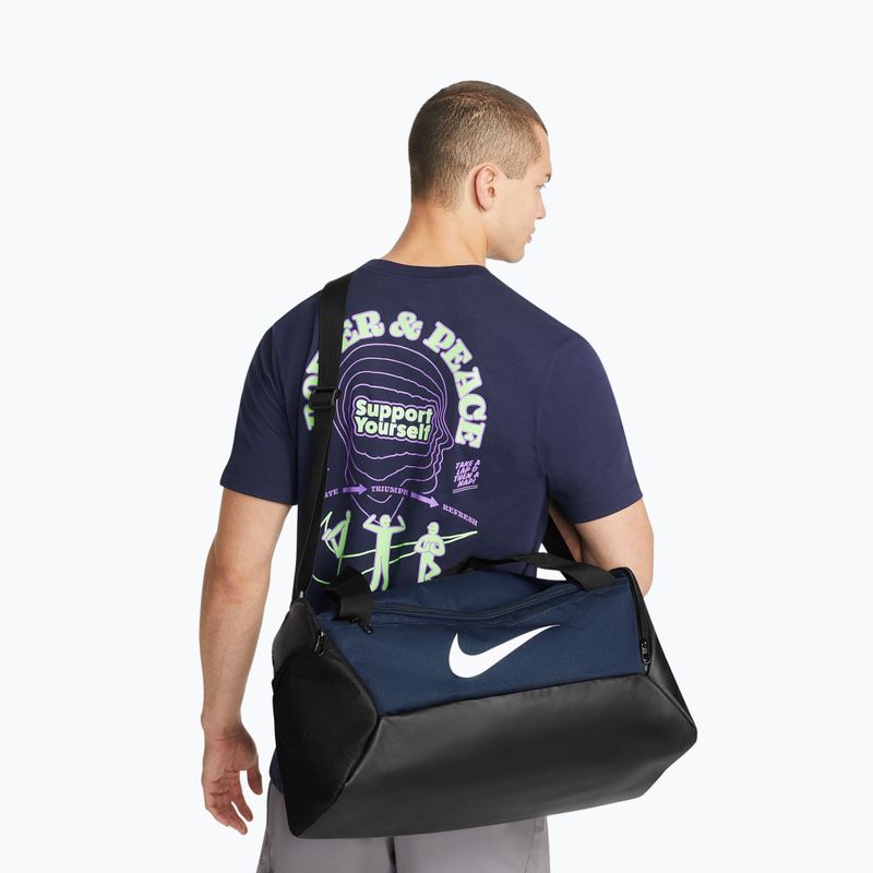Tréningová taška Nike Brasilia 9,5 41 l navy/black/white 10
