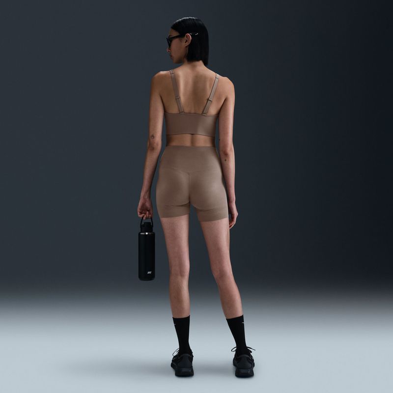 Športová podprsenka Nike Alate Medium Support Longline mink brown/white 12