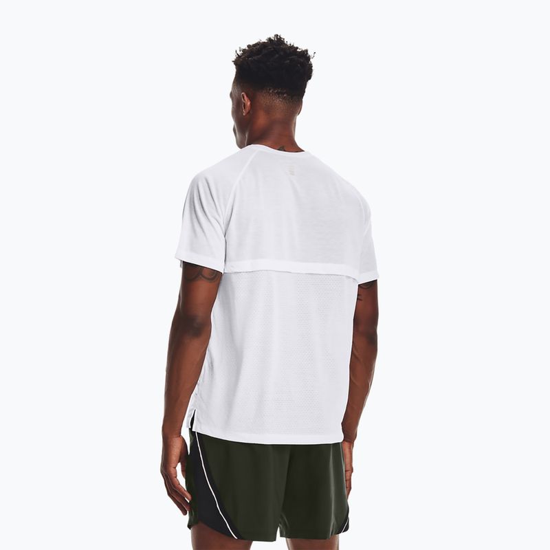 Under Armour Streaker pánske bežecké tričko biele 1361469-100 3