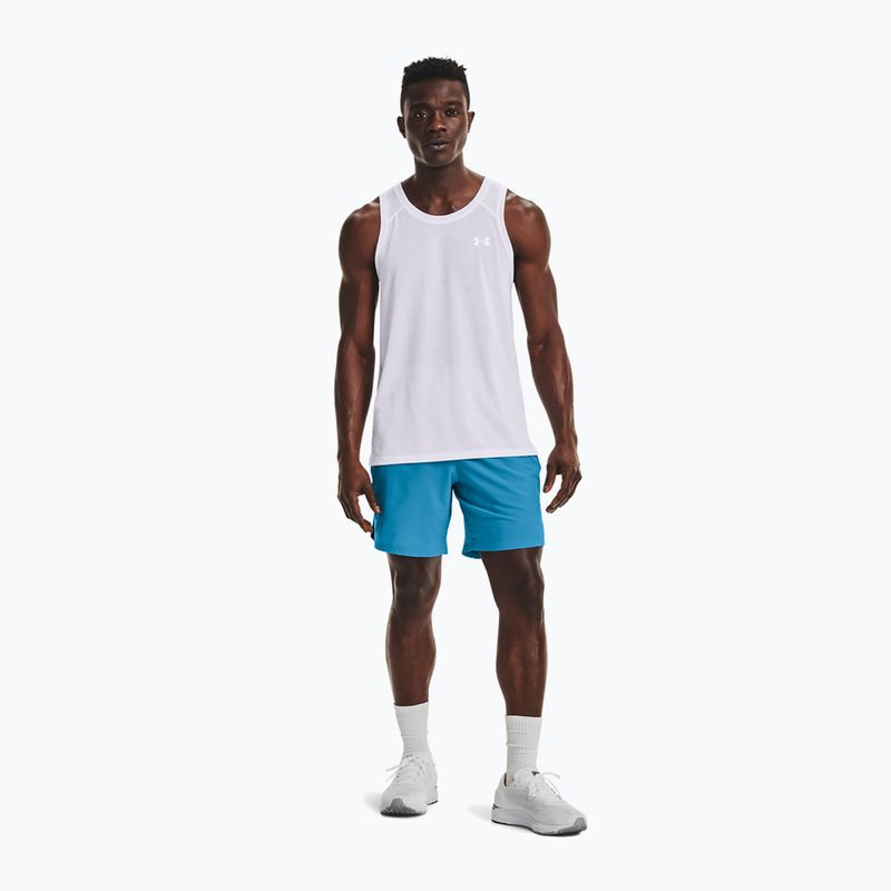 Pánske bežecké tielko Under Armour Streaker Singlet white 1361468-100 2