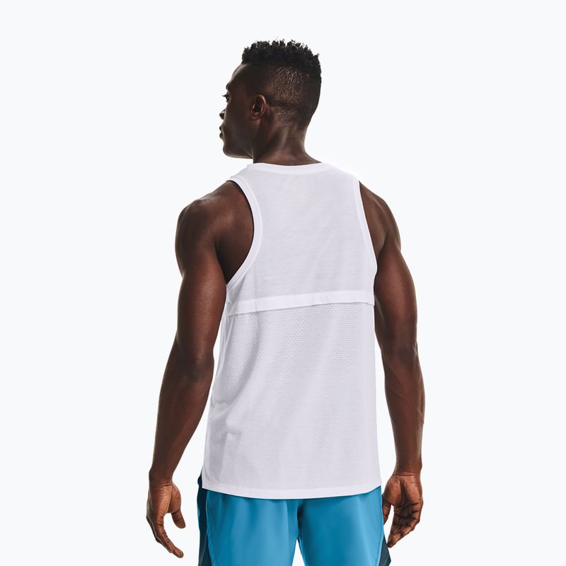 Pánske bežecké tielko Under Armour Streaker Singlet white 1361468-100 3