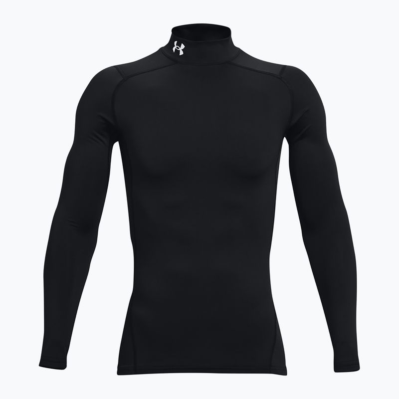 Pánske tričko longsleeve Under Armour Mock UA Armour black/white 6