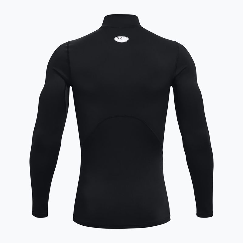 Pánske tričko longsleeve Under Armour Mock UA Armour black/white 7