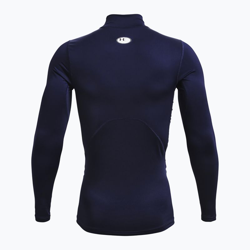 Pánsky tréningový longsleeve Under Armour Comp Mock UA Armour midnight navy/white 2
