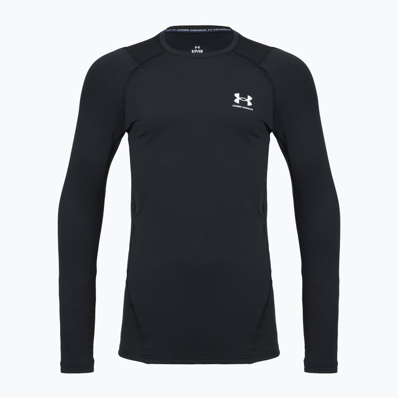 Pánske tréningové tričko longsleeve Under Armour CG Armour Fitted Crew black/white