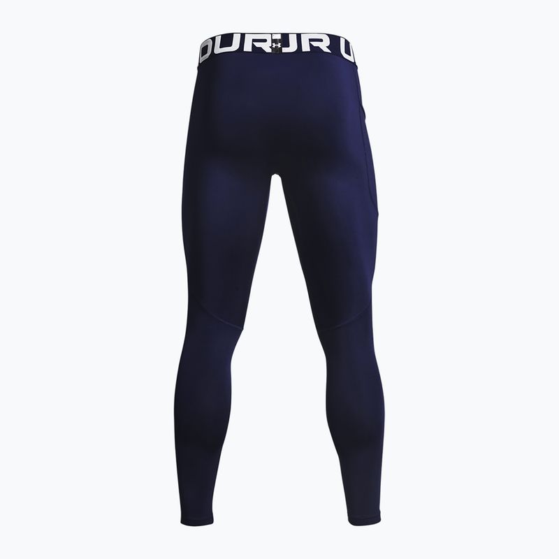 Pánske legíny Under Armour Ua Cg Armour Novelty Compression Leggings midnight navy/white 2