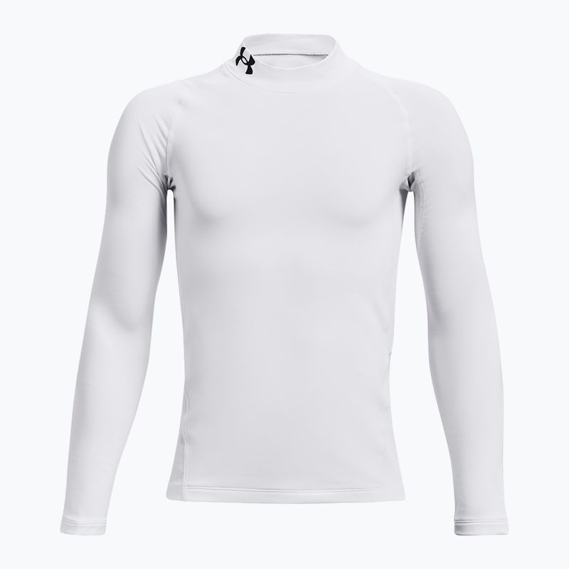 Detský tréningový longsleeve Under Armour Cg Armour Mock biela/čierna