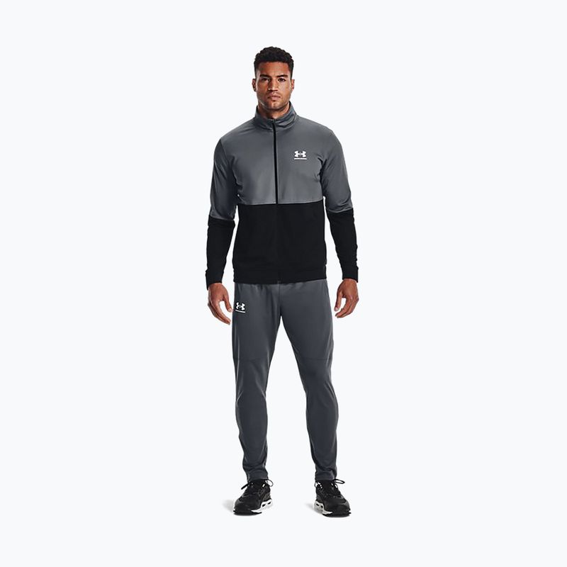 Under Armour pánska tréningová mikina Pique Track sivá 1366202 2