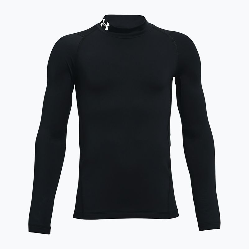 Detský tréningový longsleeve Under Armour Cg Armour Mock čierny/biely
