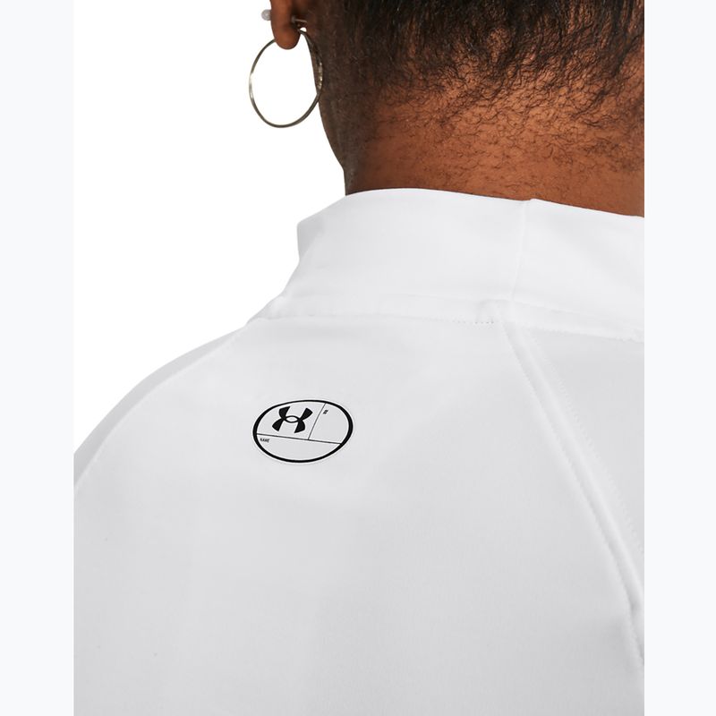 Dámske tréningové tričko s dlhým rukávom Under Armour Authentics CG Mockneck white/black 6