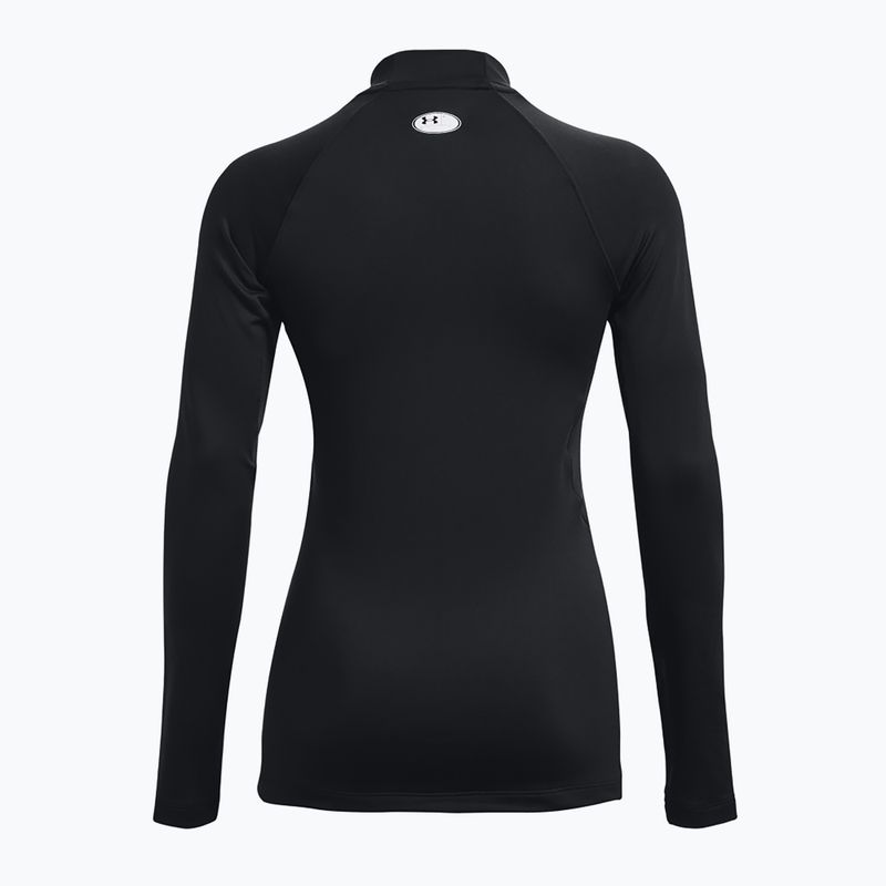 Dámske tréningové tričko s dlhým rukávom Under Armour Authentics CG Mockneck black/white 6