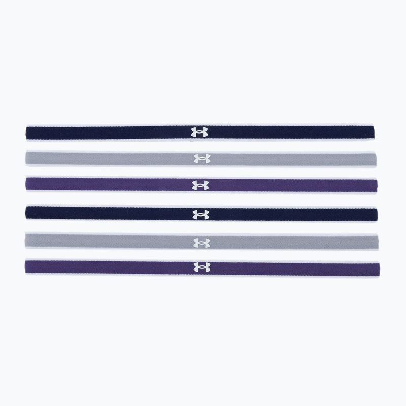 Under Armour Ua Mini čelenky 0,4" 6ks námornícka modrá-fialová-šedá 1286016-412 2