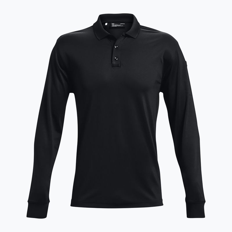 Pánska polokošeľa Under Armour Tactical Performance Polo 2.0 s dlhým rukávom black/black 5