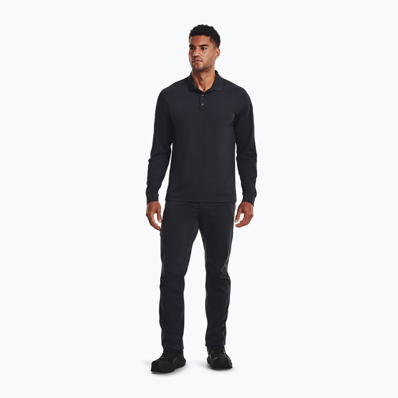 Pánske tričko Under Armour Tactical Performance Polo 2.0 Longsleeve Dark navy blue/Dark navy blue 2