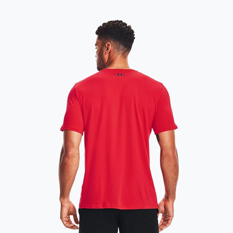 Under Armour UA Sportstyle Logo SS pánske tréningové tričko červená 1329590 4