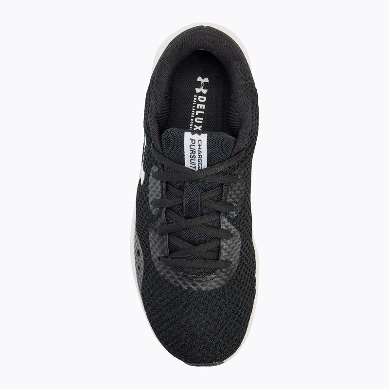 Dámska bežecká obuv Under Armour Charged Pursuit 3 black/black/white 5