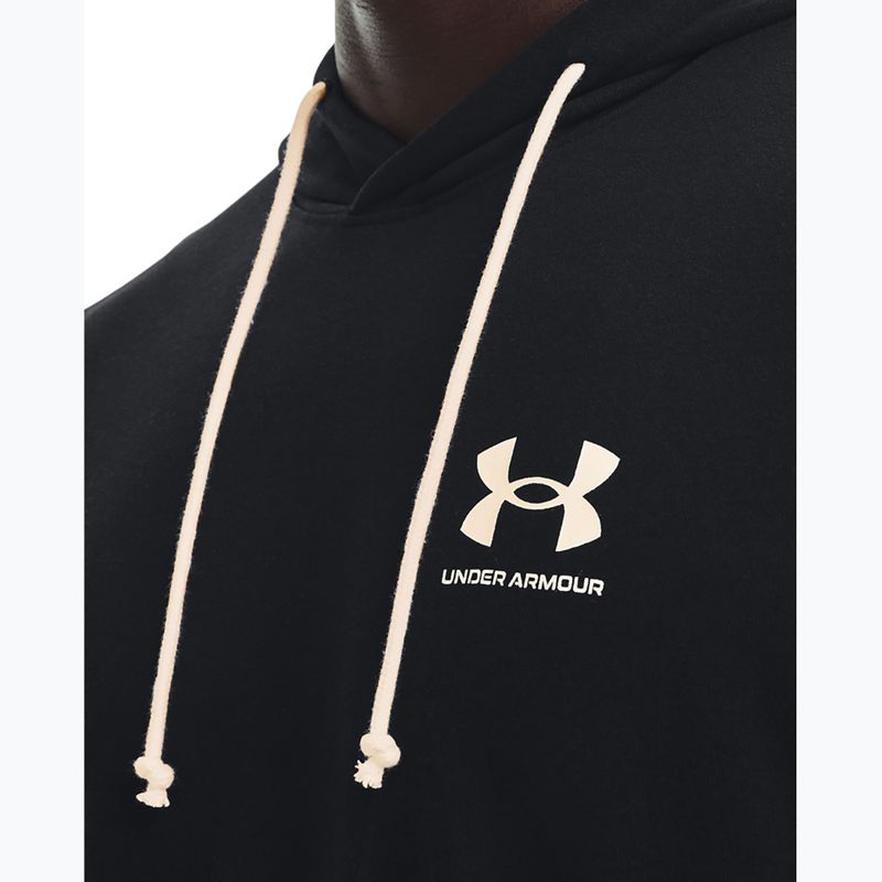 Pánska mikina Under Armour Rival Terry Lc Hd black/onyx white 4