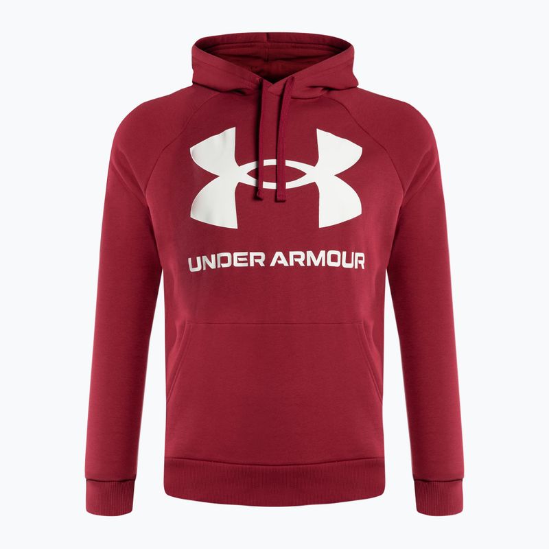 Under Armour pánska tréningová mikina Rival Fleece Big Logo HD červená a biela 1357093-664 4