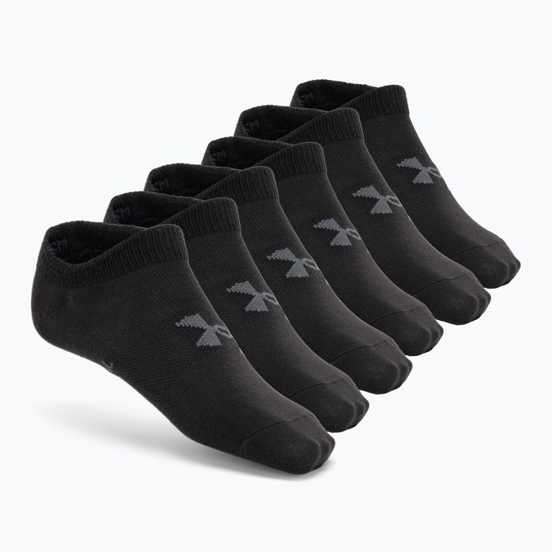 Under Armour Essential No Show tréningové ponožky 6 párov 1370542-001