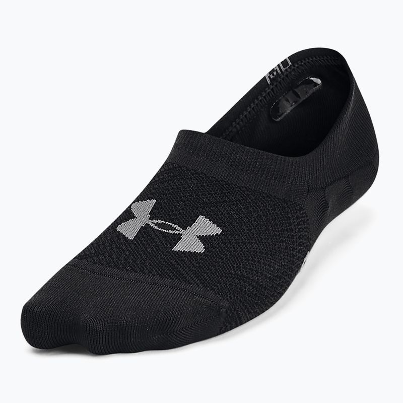 Dámske tréningové ponožky Under Armour Breathe Lite Ultra Low 3P black/black/pitch gray 2