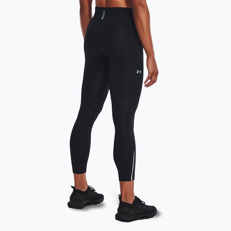 Dámske bežecké legíny Under Armour Launch Ankle black/black/reflective 3