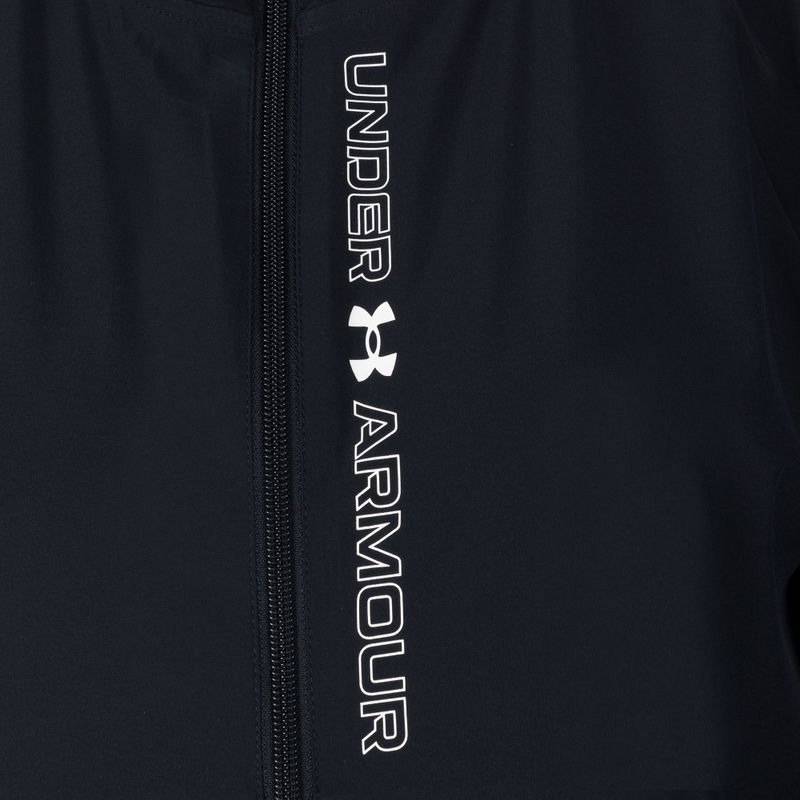 Under Armour Tkaná dámska bunda s kapucňou čierno-biela 1369889 3