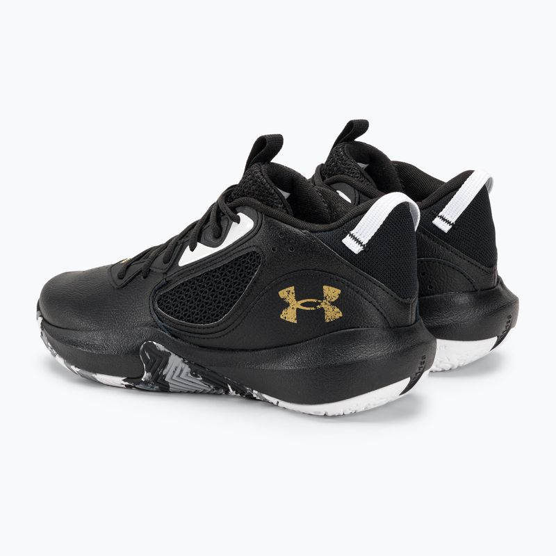 Basketbalová obuv Under Armour Lockdown 6 black/black/metallic gold 3