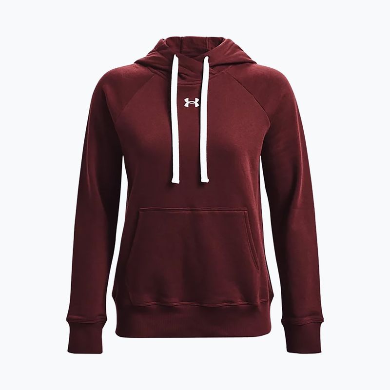 Dámska mikina Under Armour Rival Fleece Hb Hoodie bordová 1356317 5