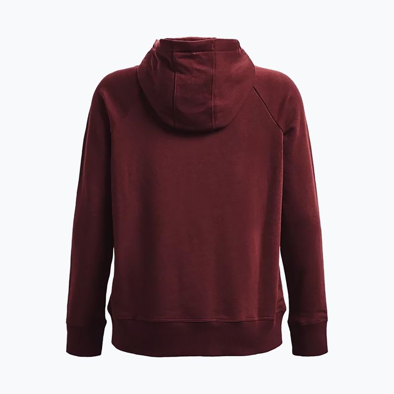 Dámska mikina Under Armour Rival Fleece Hb Hoodie bordová 1356317 6