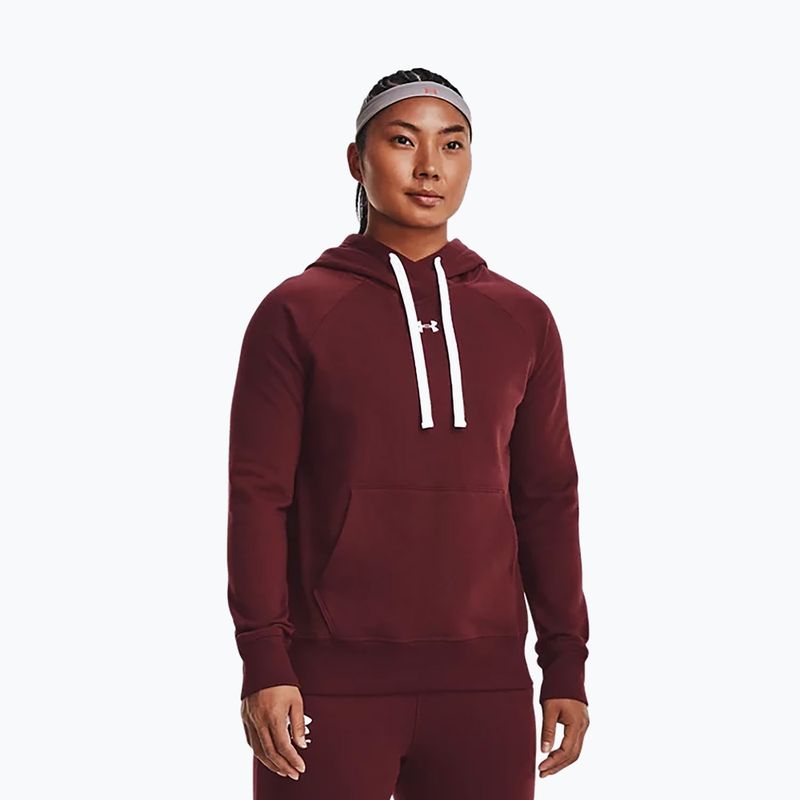 Dámska mikina Under Armour Rival Fleece Hb Hoodie bordová 1356317