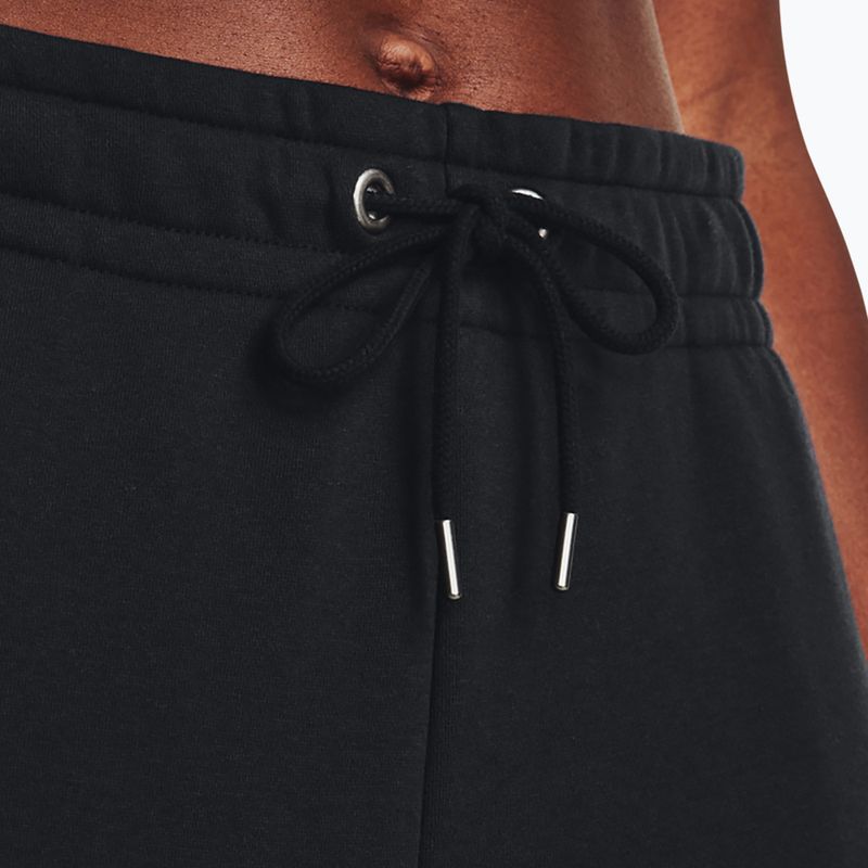 Dámske tréningové nohavice Under Armour Essential Fleece Joggers black/white 4