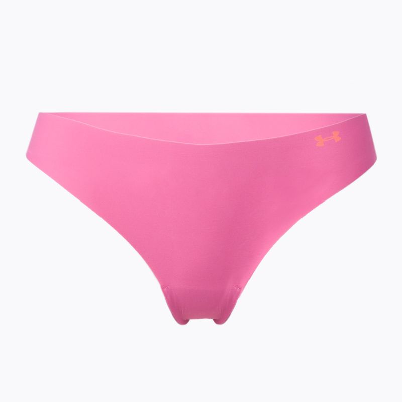 Under Armour dámske bezšvové nohavičky Ps Thong 3-Pack pink 1325617-669 2