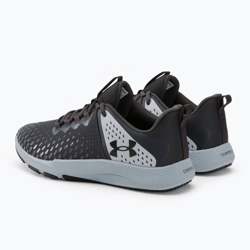 Under Armour Charged Engage 2 pánske tréningové topánky black and white 3025527 3