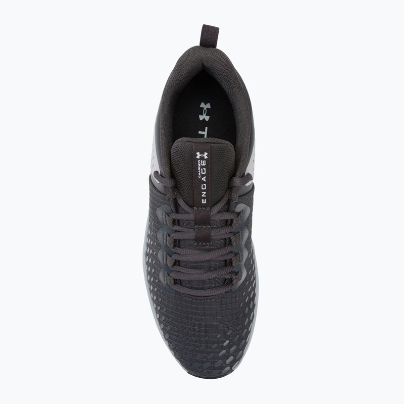 Under Armour Charged Engage 2 pánske tréningové topánky black and white 3025527 6