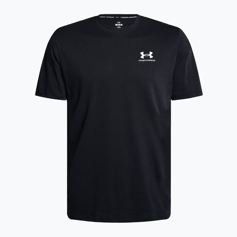 Pánske tričko Under Armour Logo Emb Heavyweight black/white 5