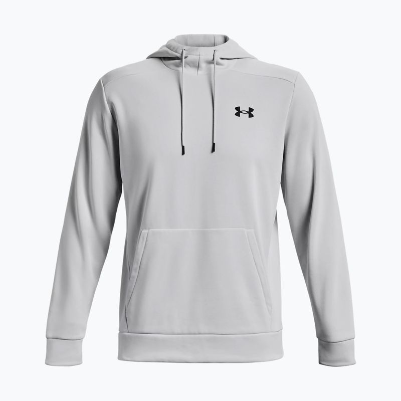 Pánska tréningová mikina Under Armour Armour Fleece Hoodie šedá 1373353-014