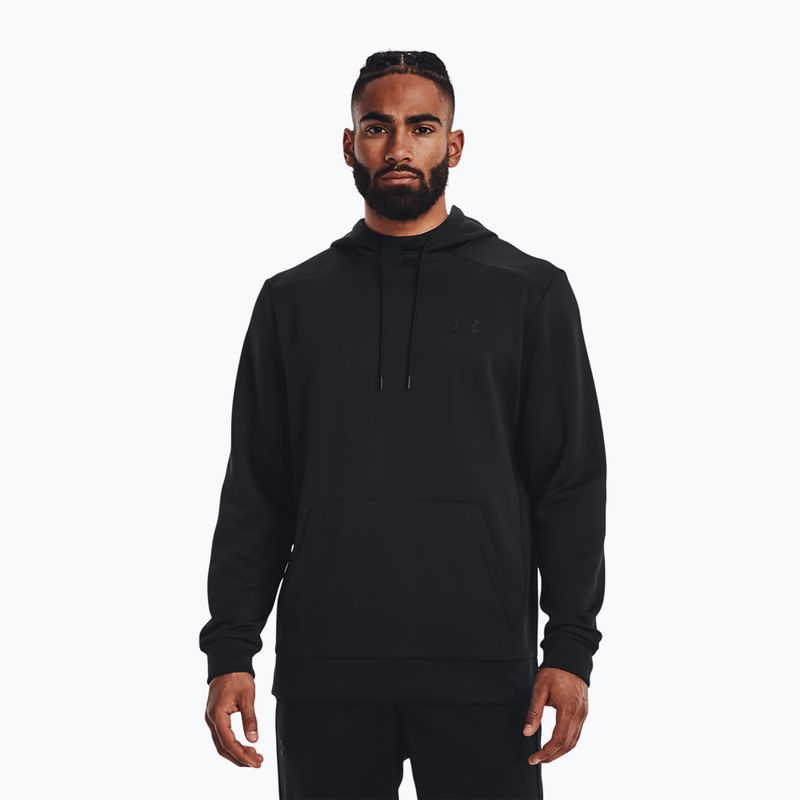Under Armour Armour Fleece Hoodie pánska tréningová mikina čierna 1373353-001