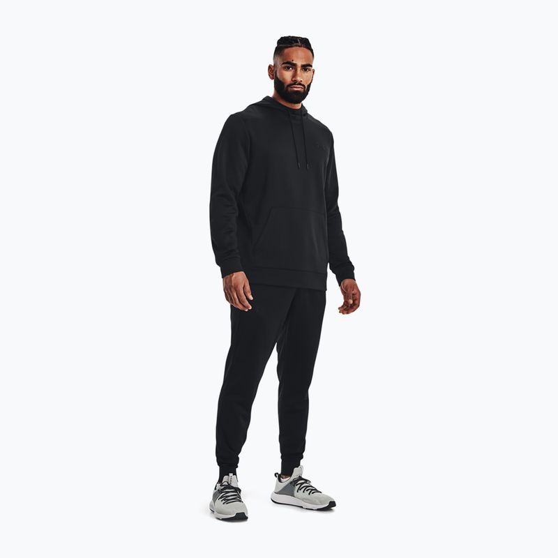 Under Armour Armour Fleece Hoodie pánska tréningová mikina čierna 1373353-001 2