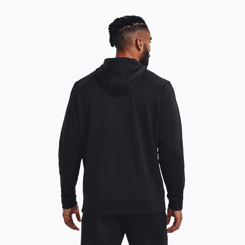 Under Armour Armour Fleece Hoodie pánska tréningová mikina čierna 1373353-001 3