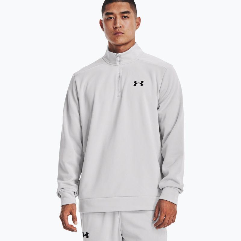 Under Armour Armour Fleece 1/4 Zip šedá pánska tréningová mikina 1373358-014