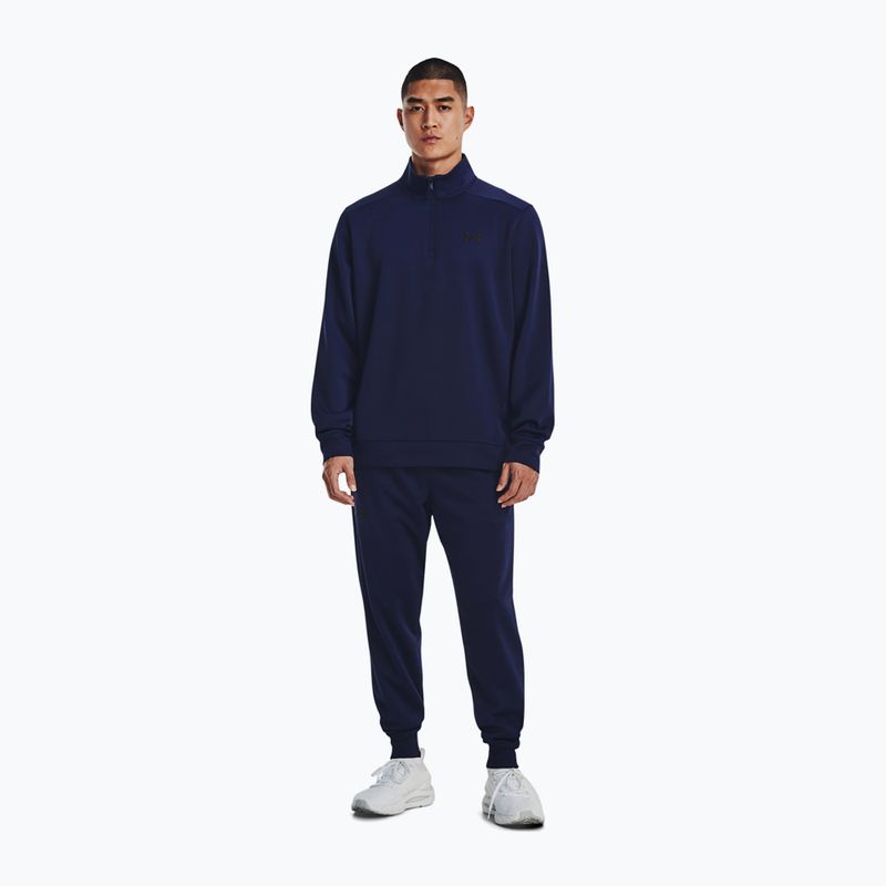 Pánska tréningová mikina Under Armour Fleece 1/4 Zip midnight navy/black 2