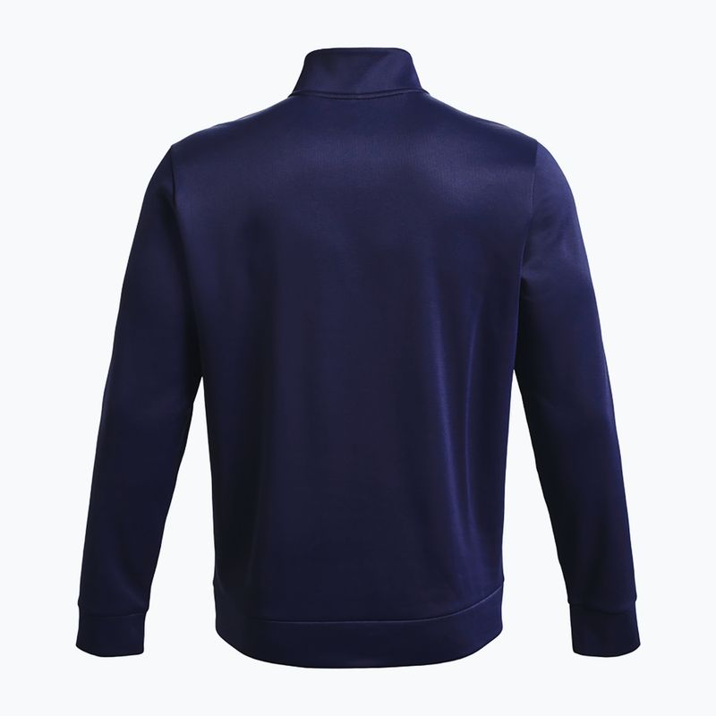 Pánska tréningová mikina Under Armour Fleece 1/4 Zip midnight navy/black 5