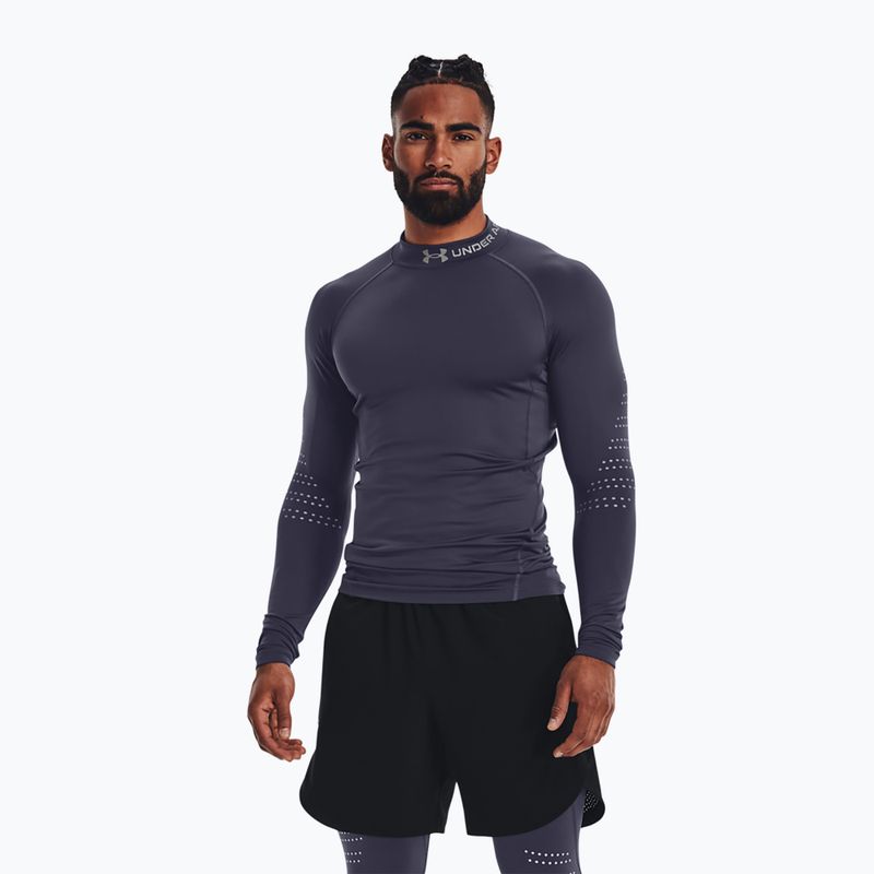 Under Armour pánske tričko s dlhým rukávom Ua Cg Armour Novelty Mock grey 1373828-558