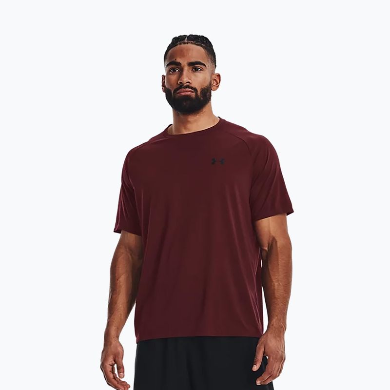 Under Armour pánske tréningové tričko UA Tech 2.0 SS Tee Novinka bordová 1345317 3