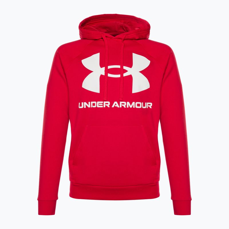 Pánska mikina Under Armour Rival Fleece Big Logo Hd s kapucňou červená 1357093 5