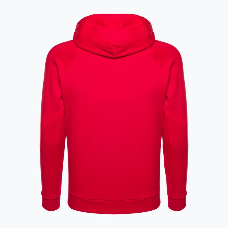 Pánska mikina Under Armour Rival Fleece Big Logo Hd s kapucňou červená 1357093 6