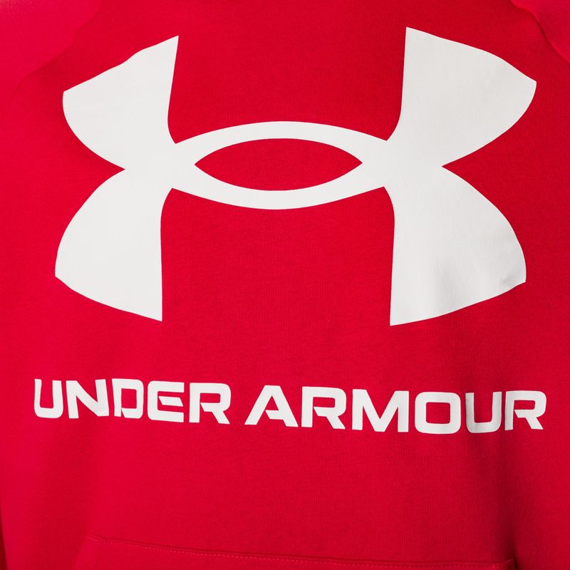 Pánska mikina Under Armour Rival Fleece Big Logo Hd s kapucňou červená 1357093 7